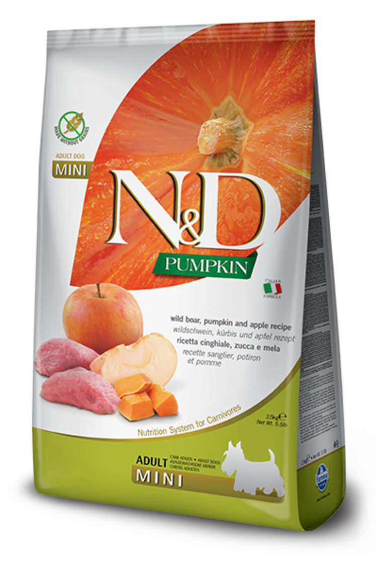 Farmina Pet Foods Farmina N&D Pumpkin - Wild Boar, Pumpkin & Apple Adult Mini Recipe for Dogs