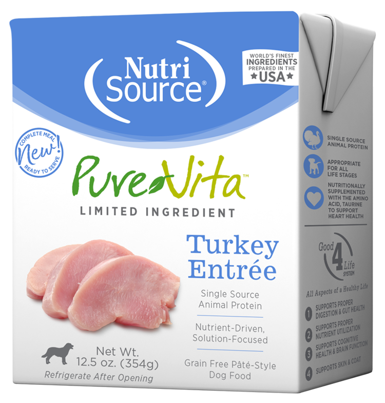 NutriSource NutriSource Pure Vita - Grain Free Turkey Entrée for Dogs