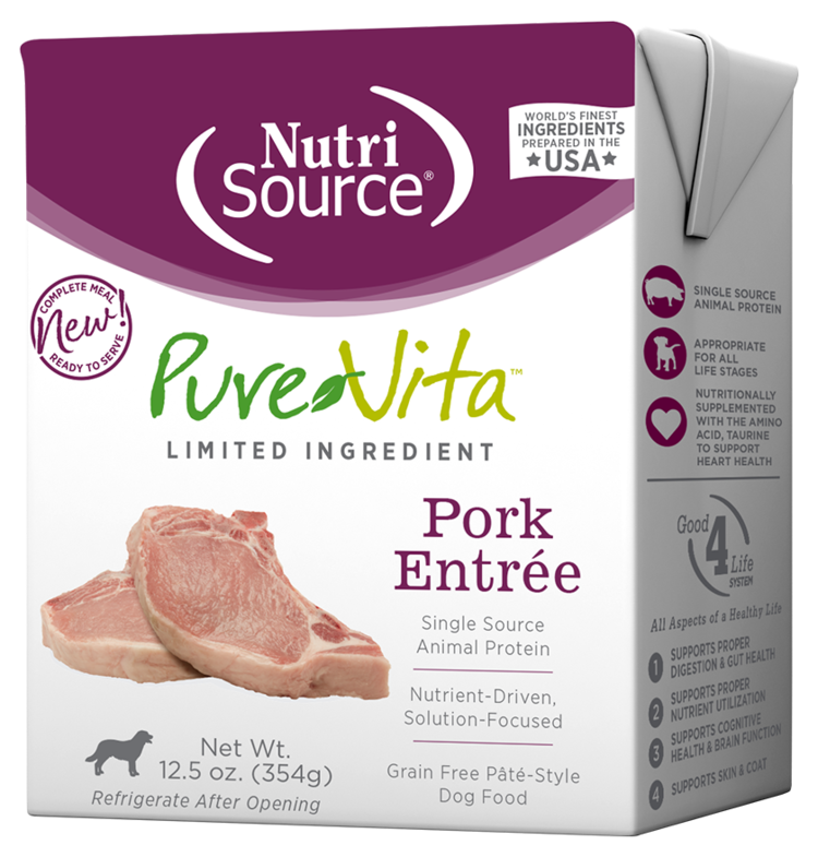 NutriSource NutriSource Pure Vita - Grain Free Pork Entrée for Dogs