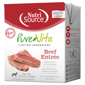 NutriSource NutriSource Pure Vita - Grain Free Beef Entrée for Dogs