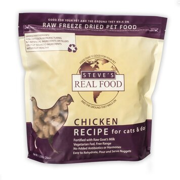 Steve's Real Food Steve's Real Food Raw Freeze Dried Chicken Recipe for Cats & Dogs