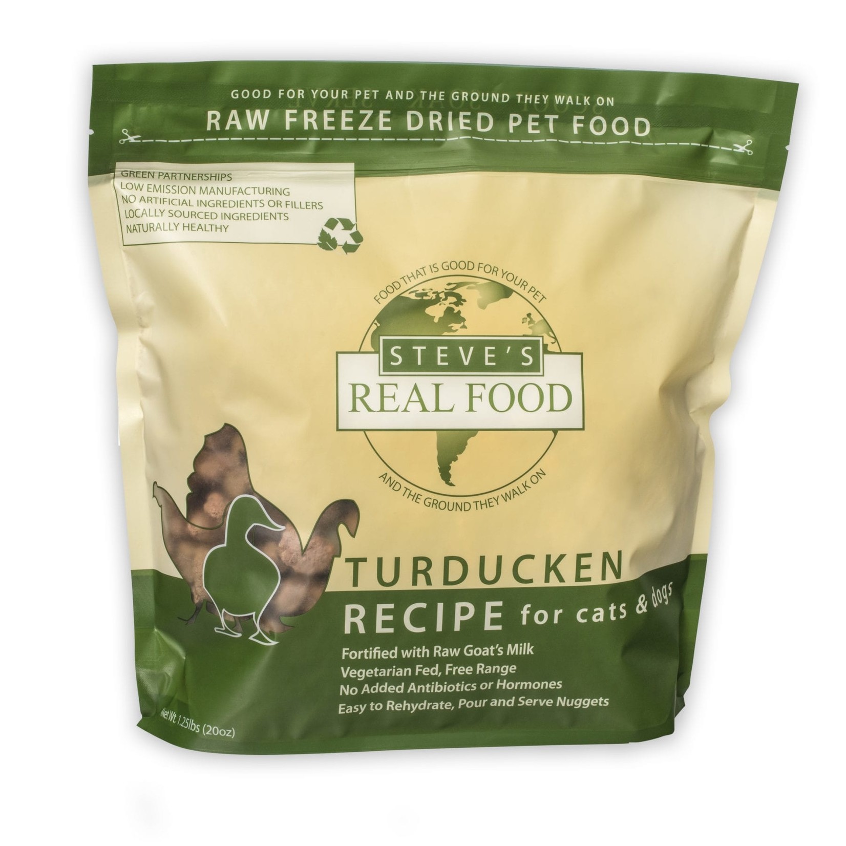 Steve's Real Food Steve's Real Food Raw Freeze Dried Turducken Recipe for Cats & Dogs