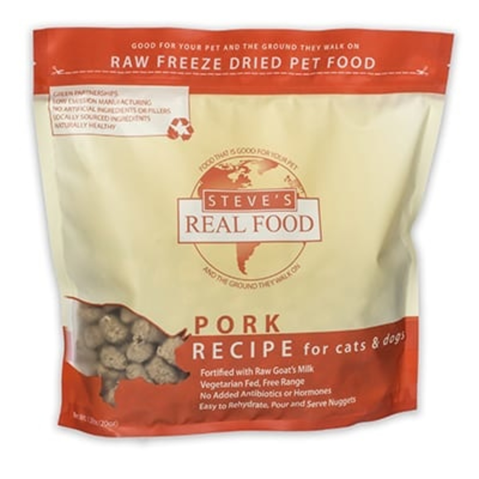 Steve's Real Food Steve's Real Food Raw Freeze Dried Pork Recipe for Cats & Dogs