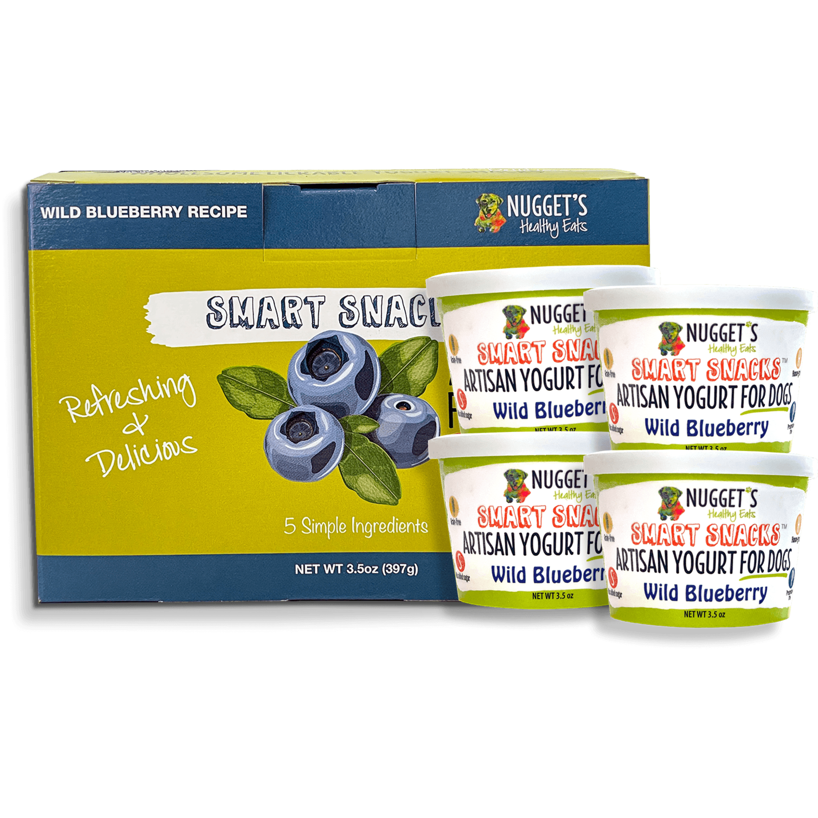 Nugget's Healthy Eats Nugget's Healthy Eats Smart Snacks - Wild Blueberry Artisan Yogurt for Dogs