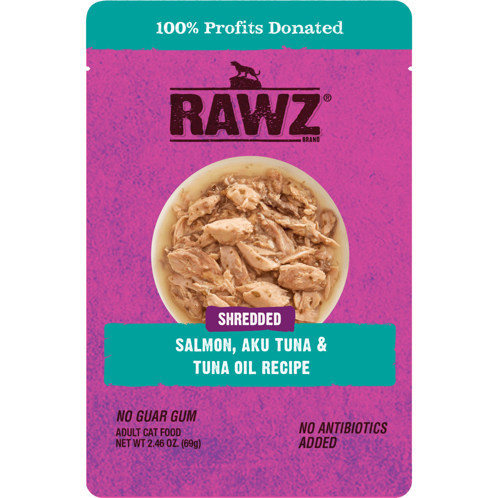 Rawz Natural Pet Food Rawz Natural Pet Food Shredded - Salmon, Aku Tuna & Tuna Oil Recipe Adult Cat Food