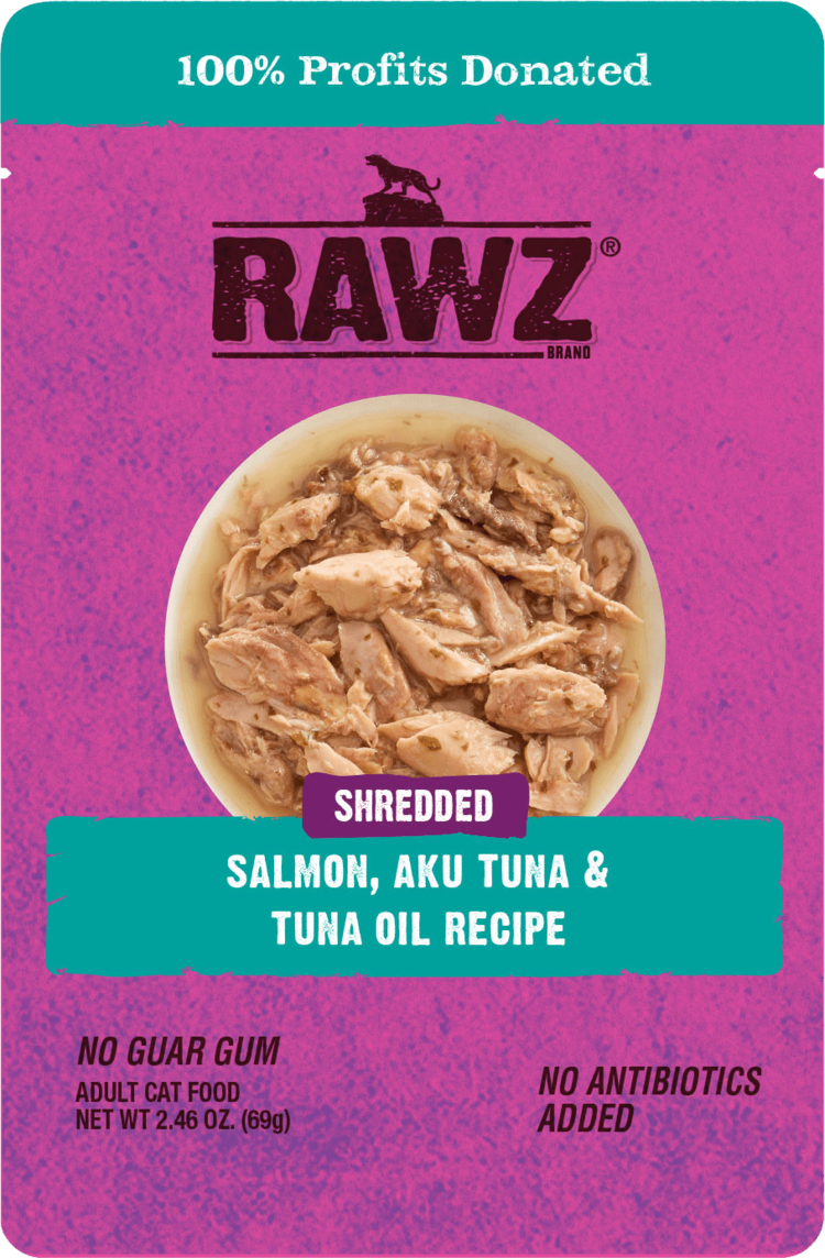 Rawz Natural Pet Food Rawz Natural Pet Food Shredded - Salmon, Aku Tuna & Tuna Oil Recipe Adult Cat Food