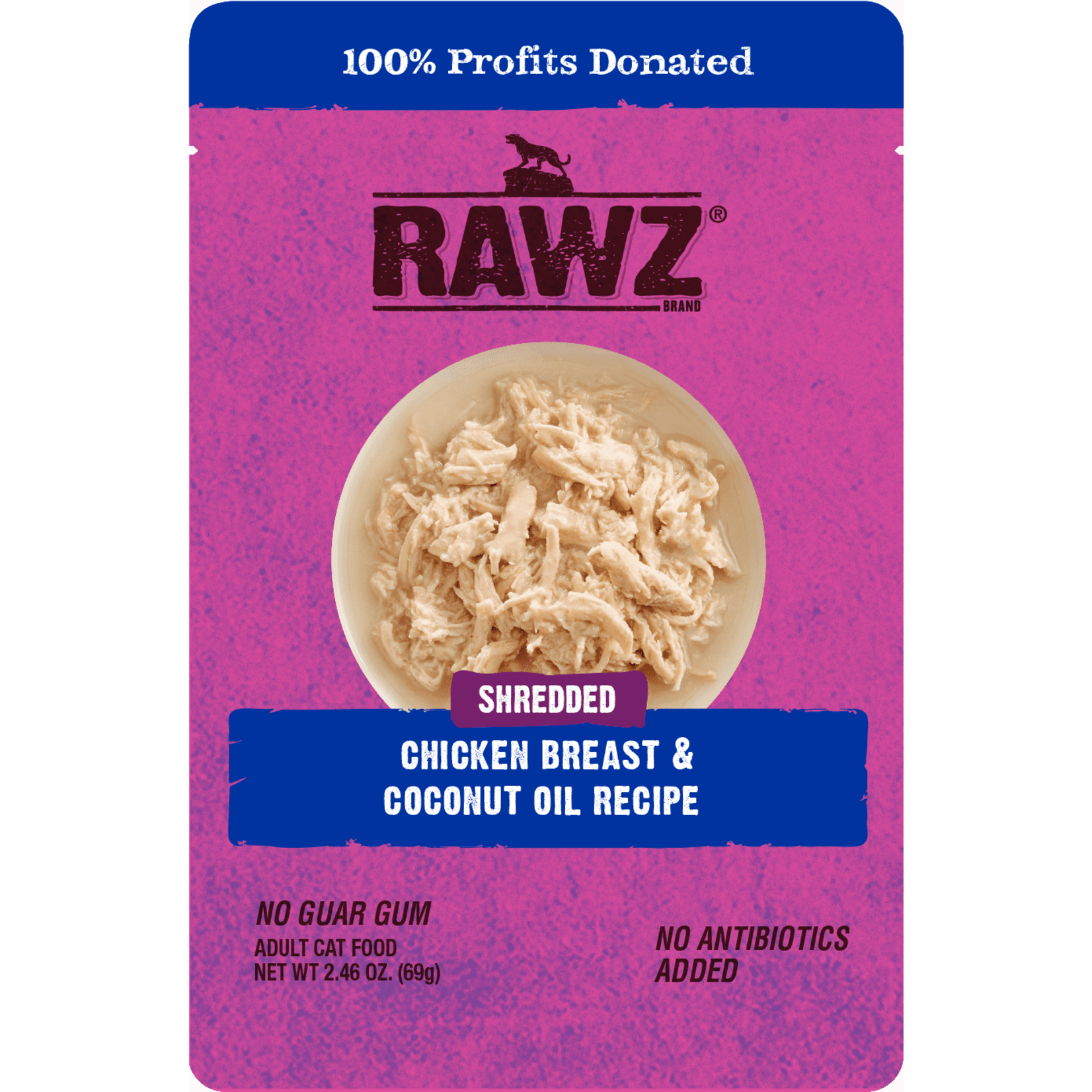 Rawz Natural Pet Food Rawz Natural Pet Food Shredded - Chicken Breast & Coconut Oil Recipe Adult Cat Food