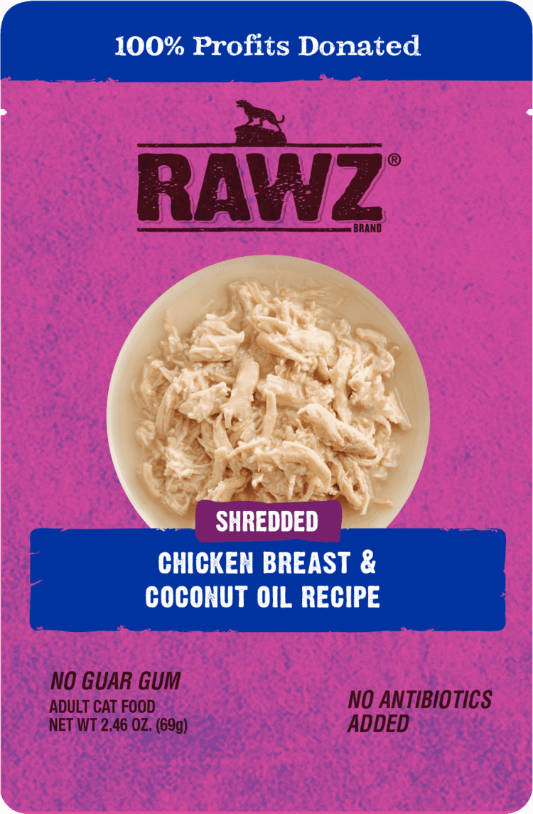 Rawz Natural Pet Food Rawz Natural Pet Food Shredded - Chicken Breast & Coconut Oil Recipe Adult Cat Food