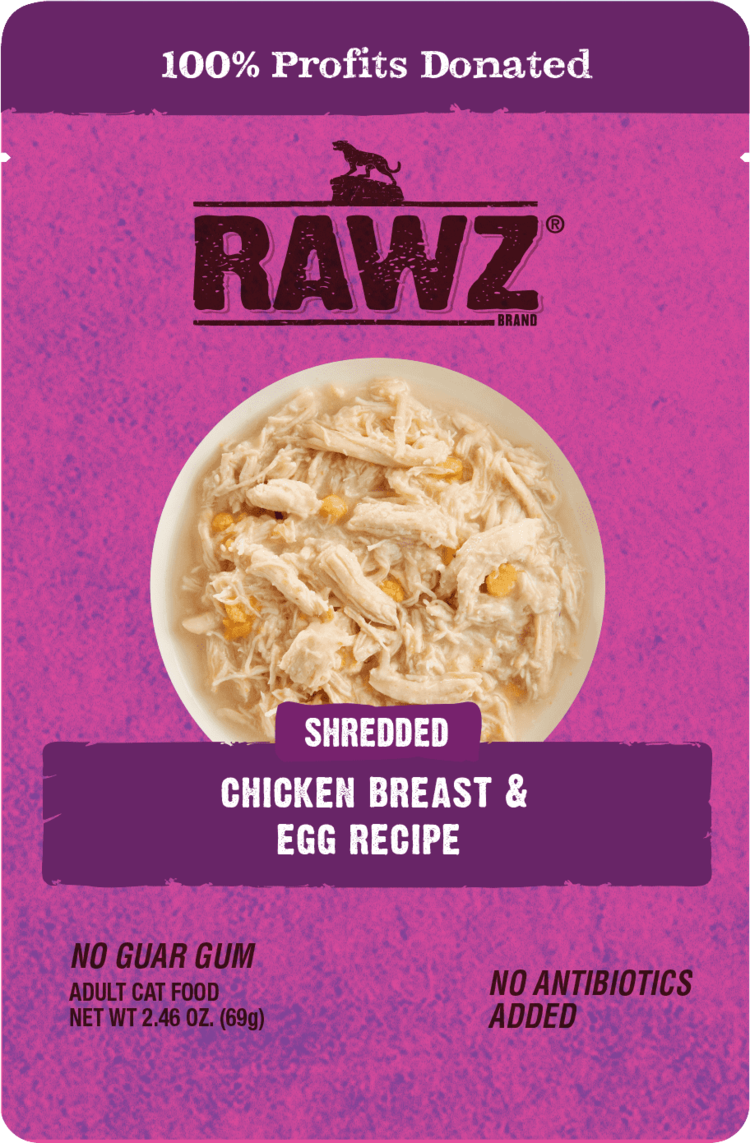 Rawz Natural Pet Food Rawz Natural Pet Food Shredded - Chicken Breast & Egg Recipe Adult Cat Food
