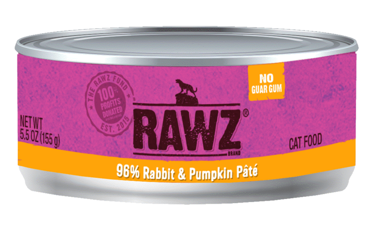 Rawz Natural Pet Food Rawz Natural Pet Food 96% Rabbit & Pumpkin Pâté Cat Food