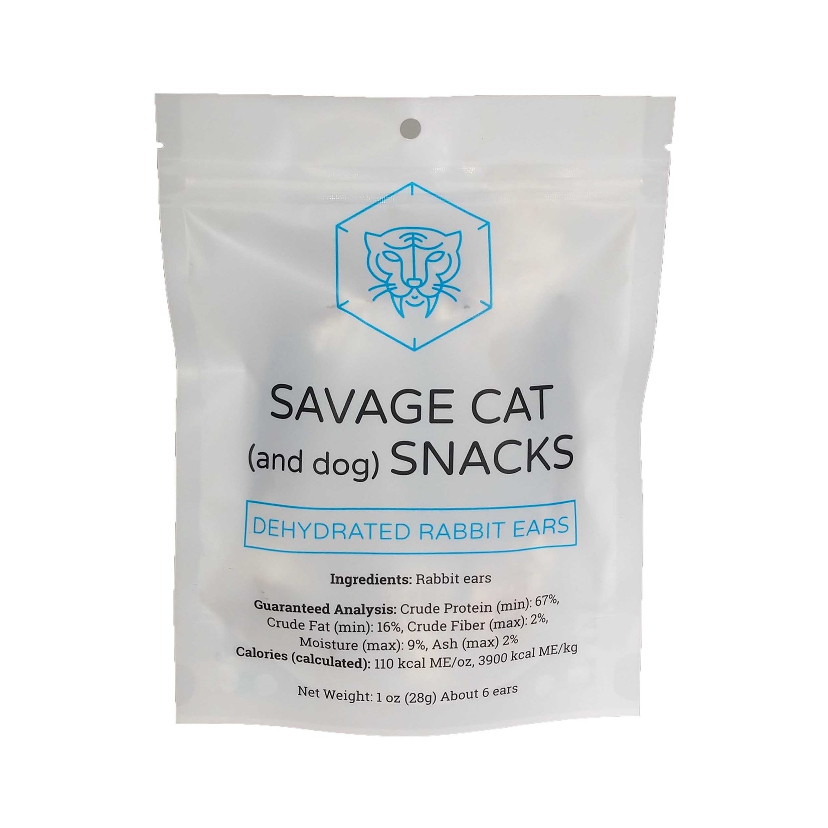 Savage Cat Food Savage Cat Food Dehydrated Rabbit Ears