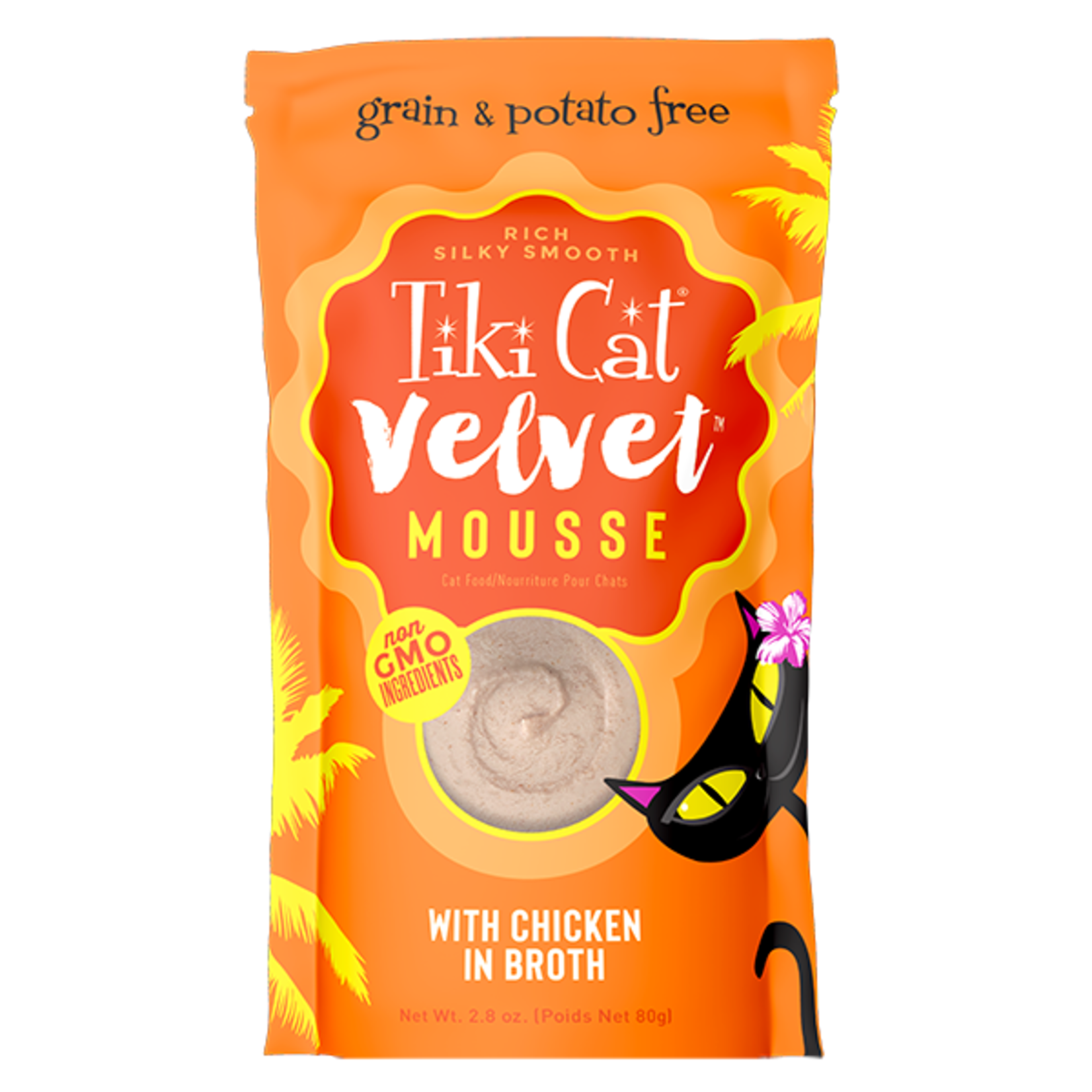 Tiki Pets Tiki Cat Velvet Mousse - With Chicken in Broth