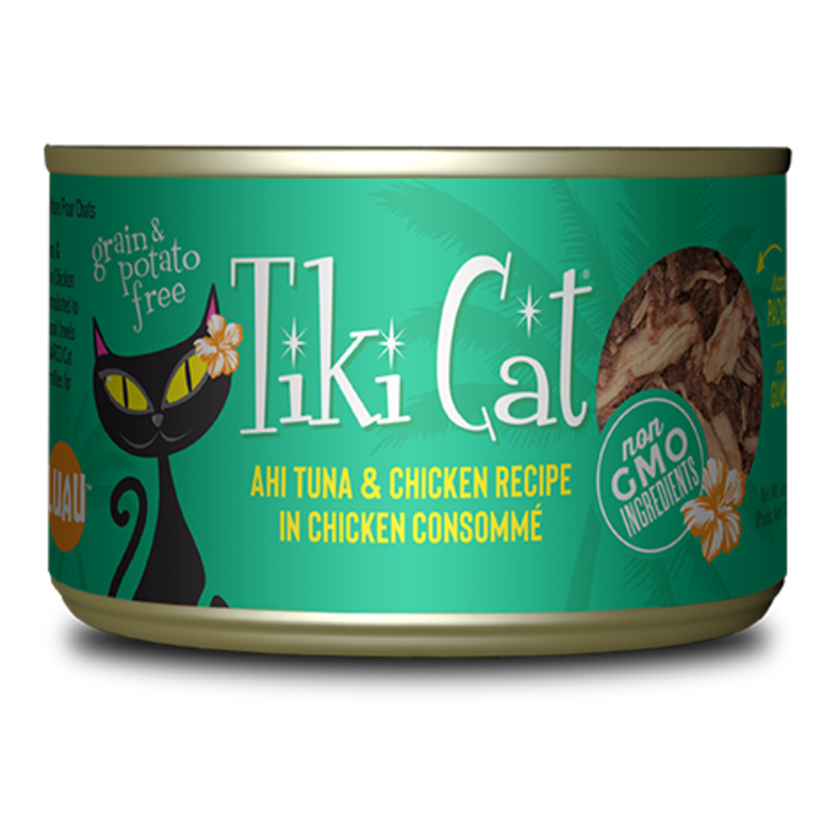 Tiki Pets Tiki Cat Luau - Ahi Tuna & Chicken Recipe in Chicken Consommé