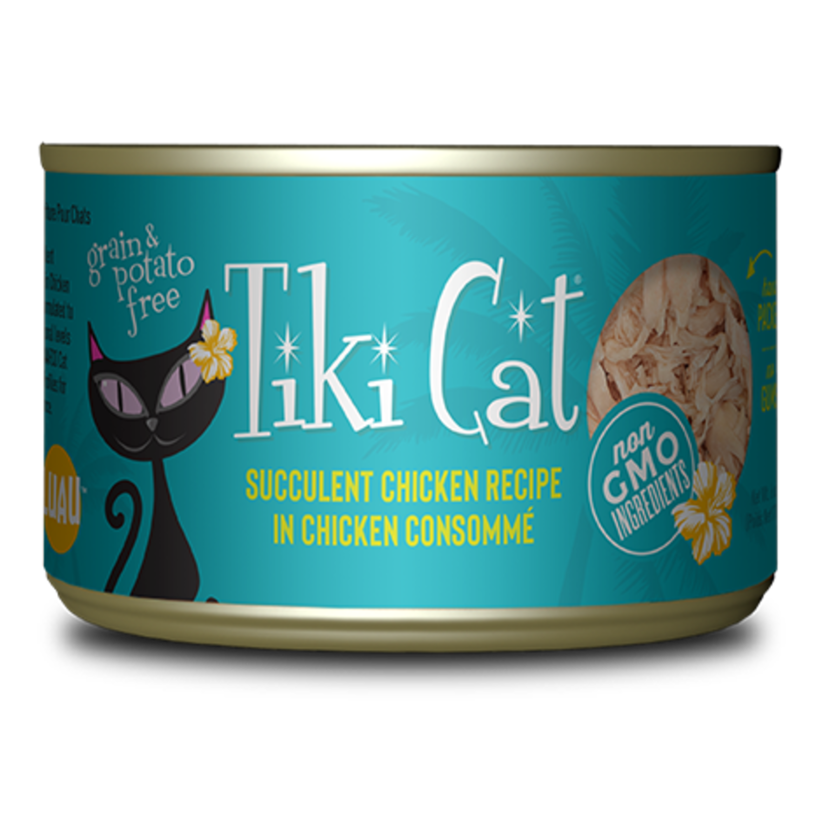 Tiki Pets Tiki Cat Luau - Succulent Chicken Recipe in Chicken Consommé