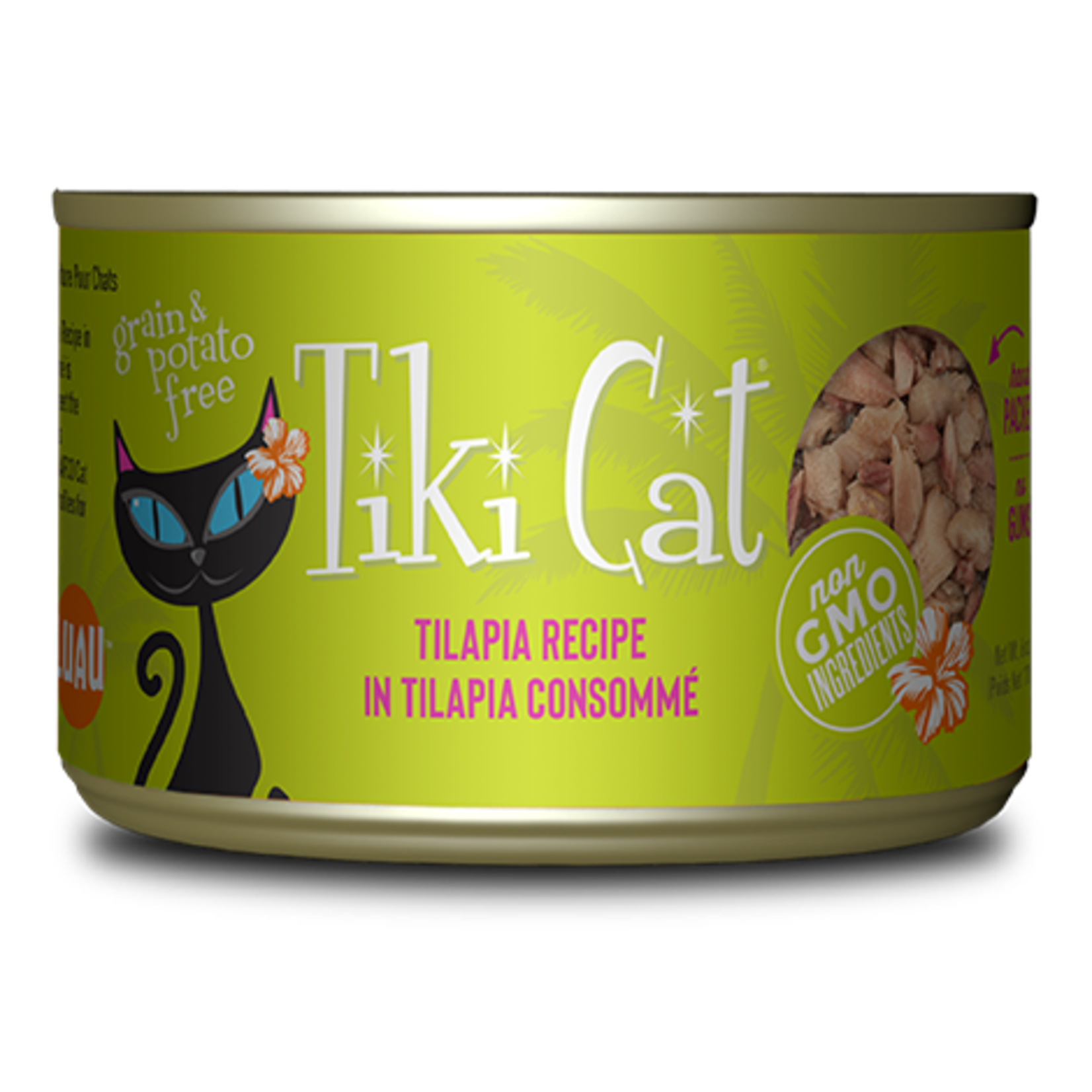 Tiki Pets Tiki Cat Luau - Tilapia Recipe in Tilapia Consommé
