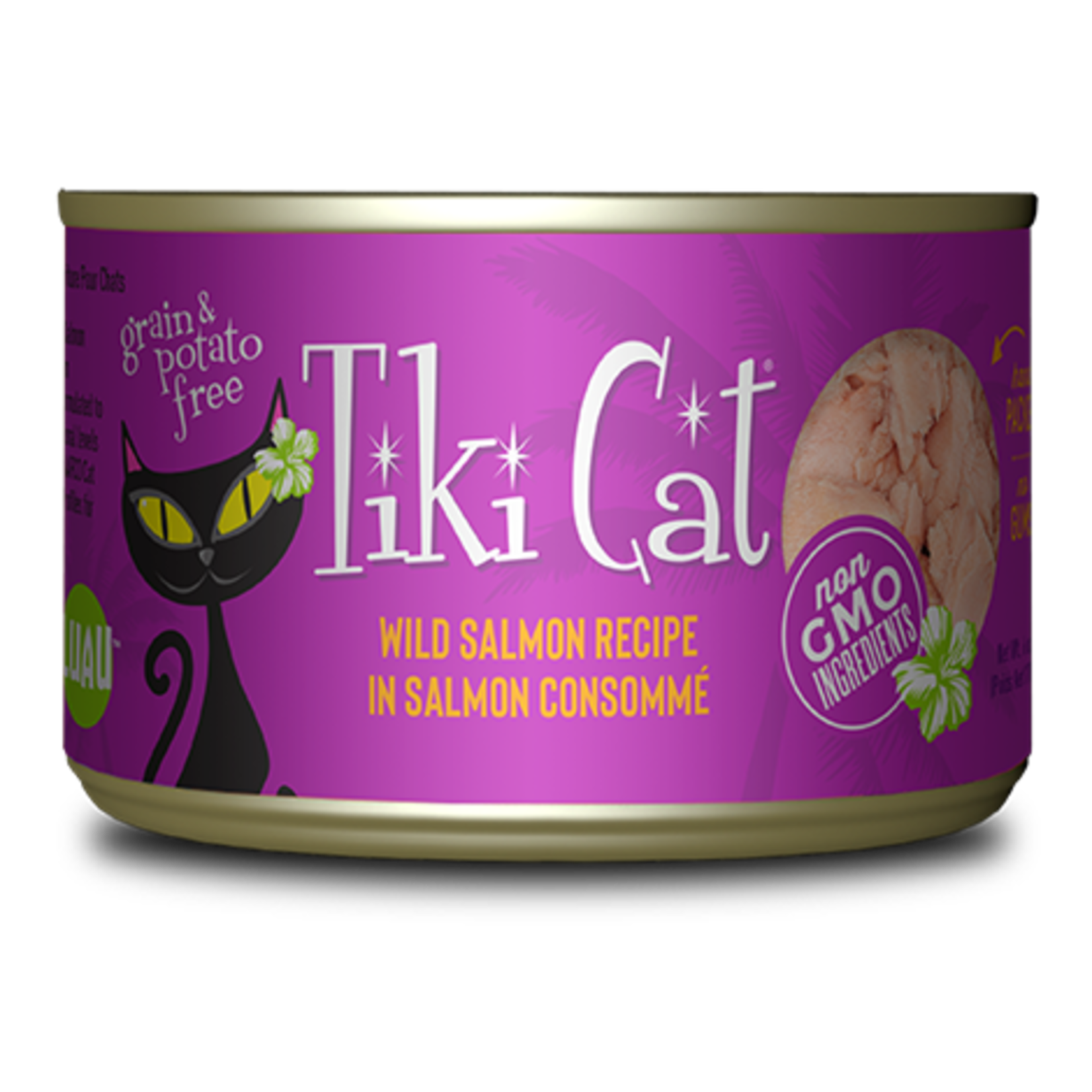 Tiki Pets Tiki Cat Luau - Wild Salmon Recipe in Salmon Consommé