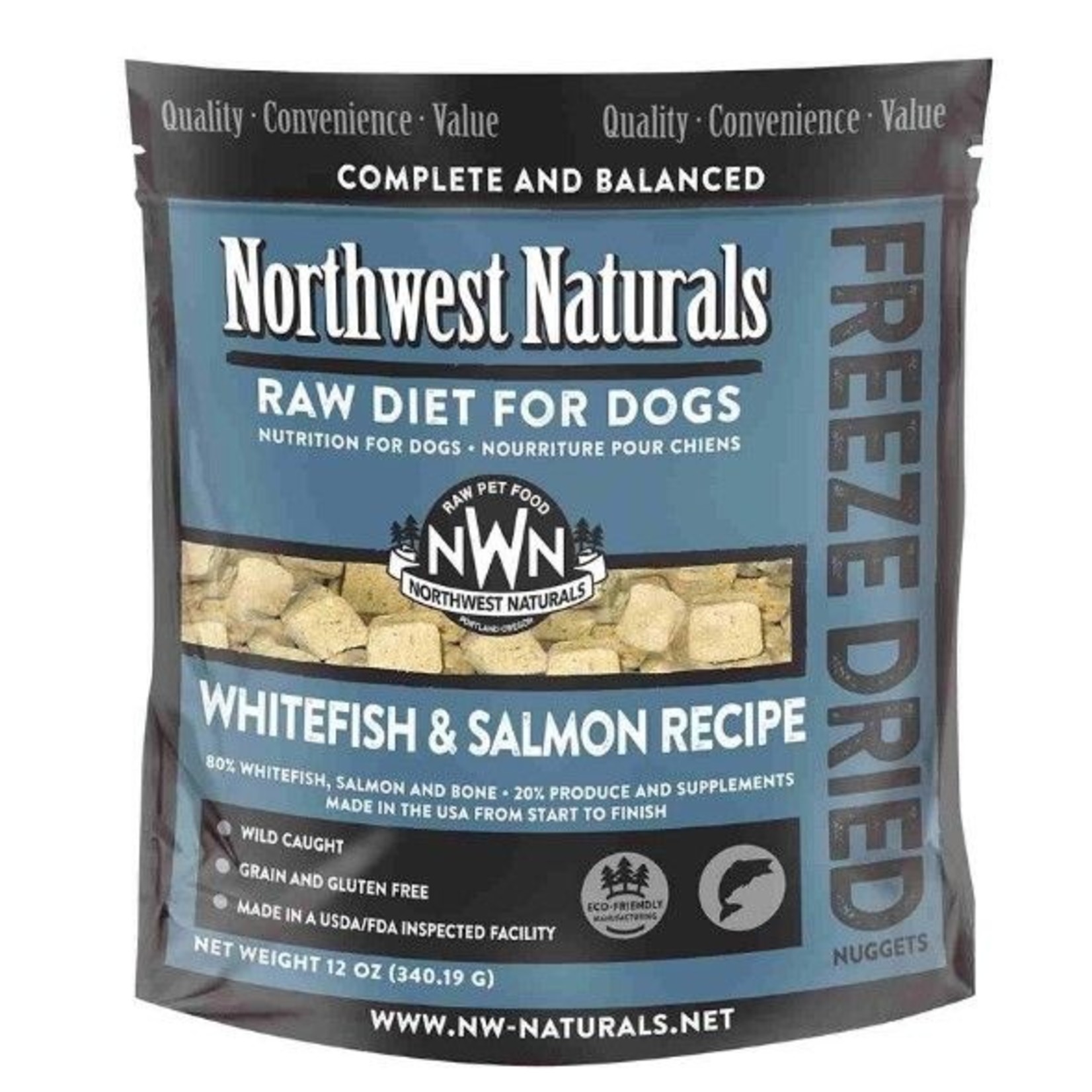 Northwest Naturals Northwest Naturals Raw Diet for Dogs - Freeze Dried Whitefish & Salmon Recipe