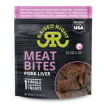 Raised Right Raised Right Meat Bites - Pork Liver Treats for Dogs & Cats