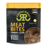 Raised Right Raised Right Meat Bites - Turkey Liver Treats for Dogs & Cats