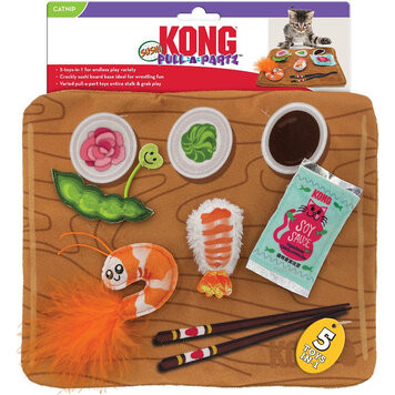KONG Company KONG Pull-a-Partz - Sushi Catnip Cat Toy