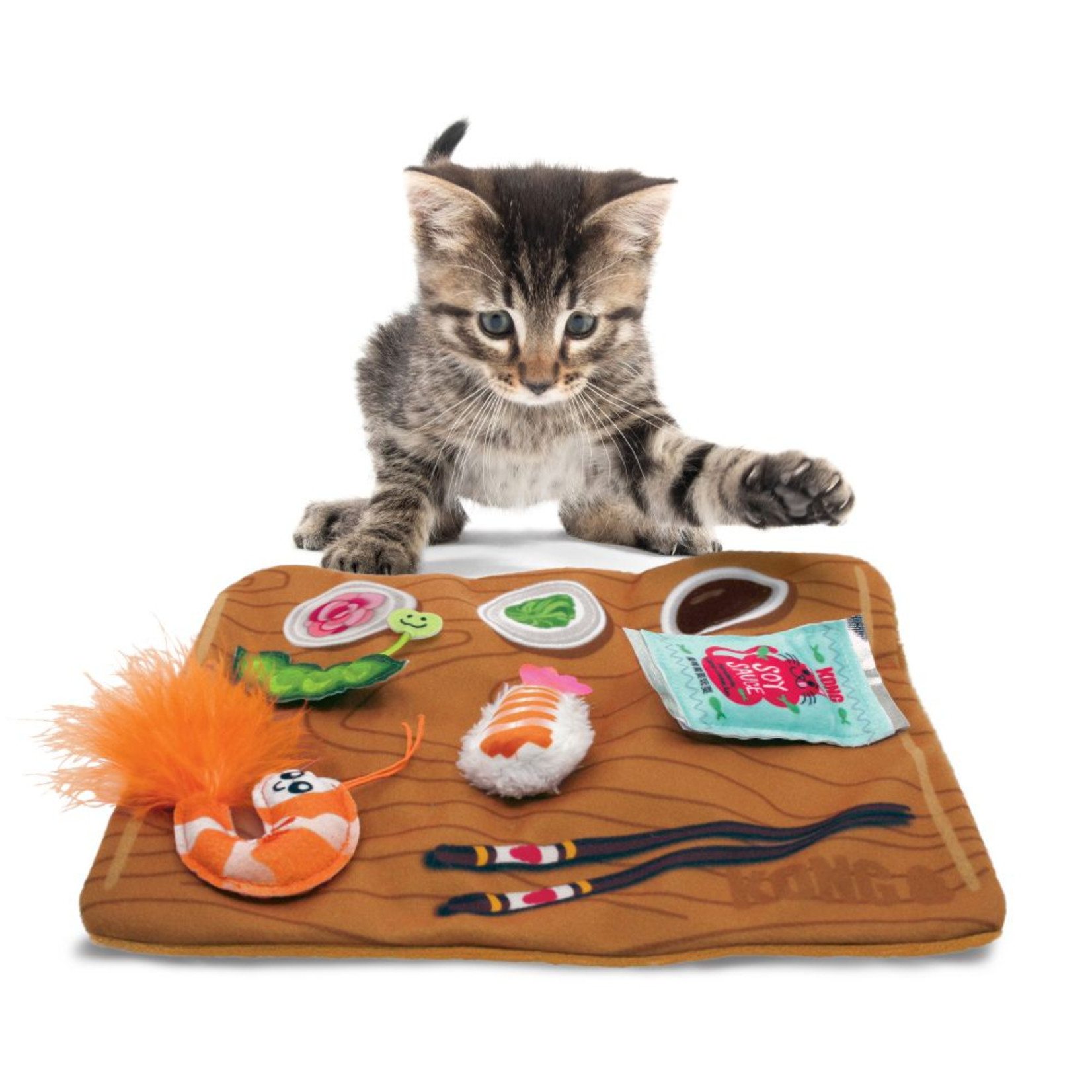 KONG Company KONG Pull-A-Partz - Sushi Catnip Cat Toy