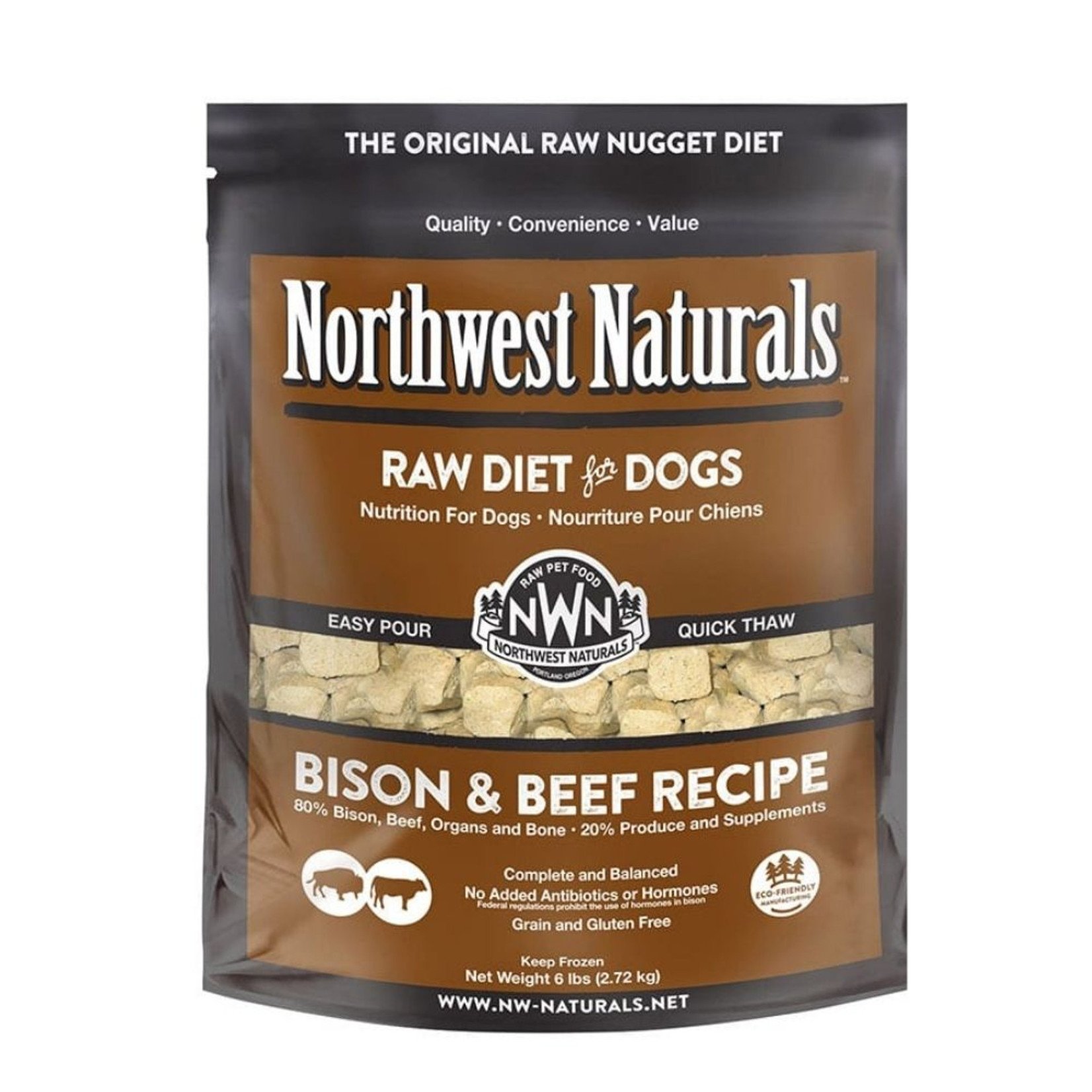Northwest Naturals Northwest Naturals Nuggets Raw Diet for Dogs - Bison & Beef Recipe