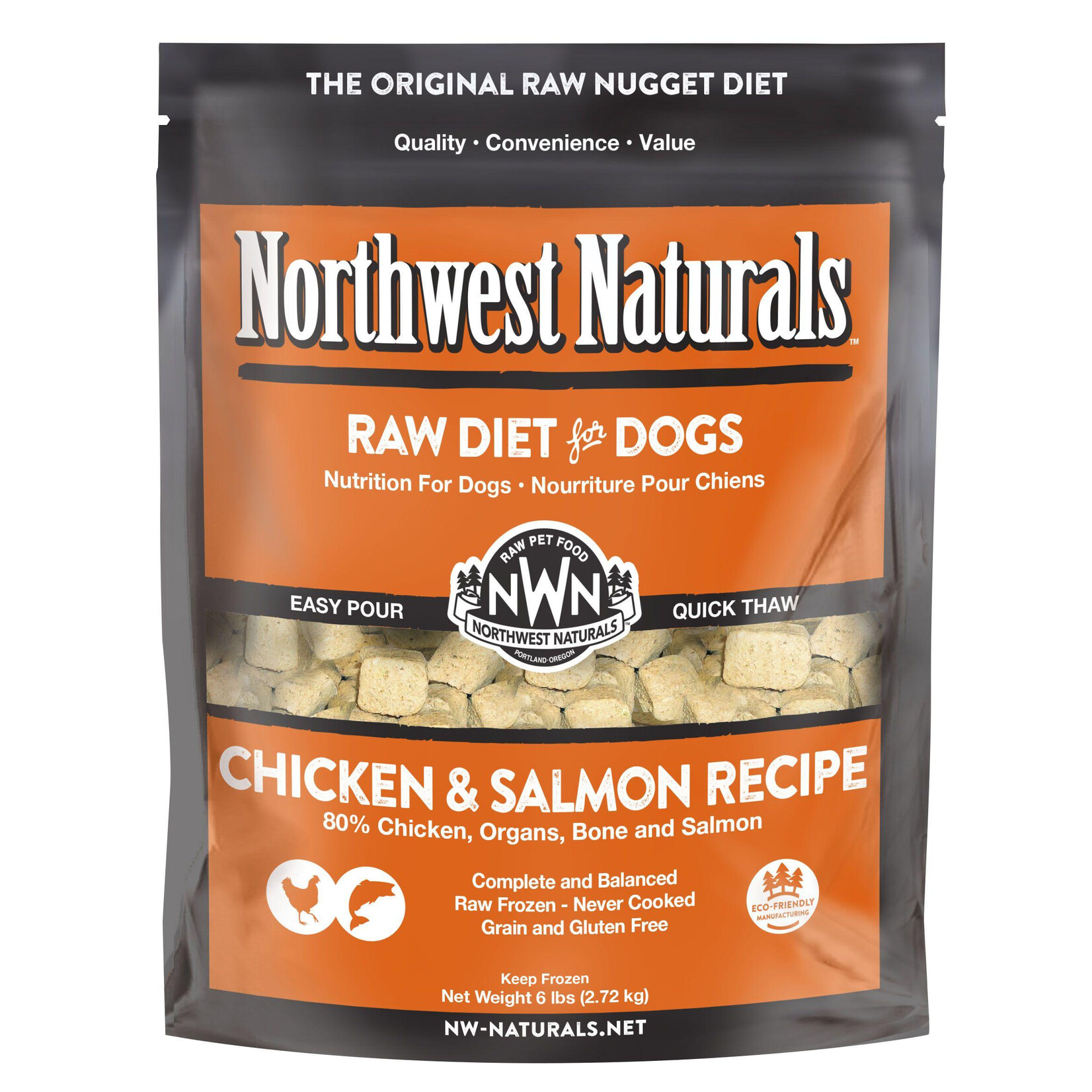 Northwest Naturals Northwest Naturals Nuggets Raw Diet for Dogs - Chicken & Salmon Recipe
