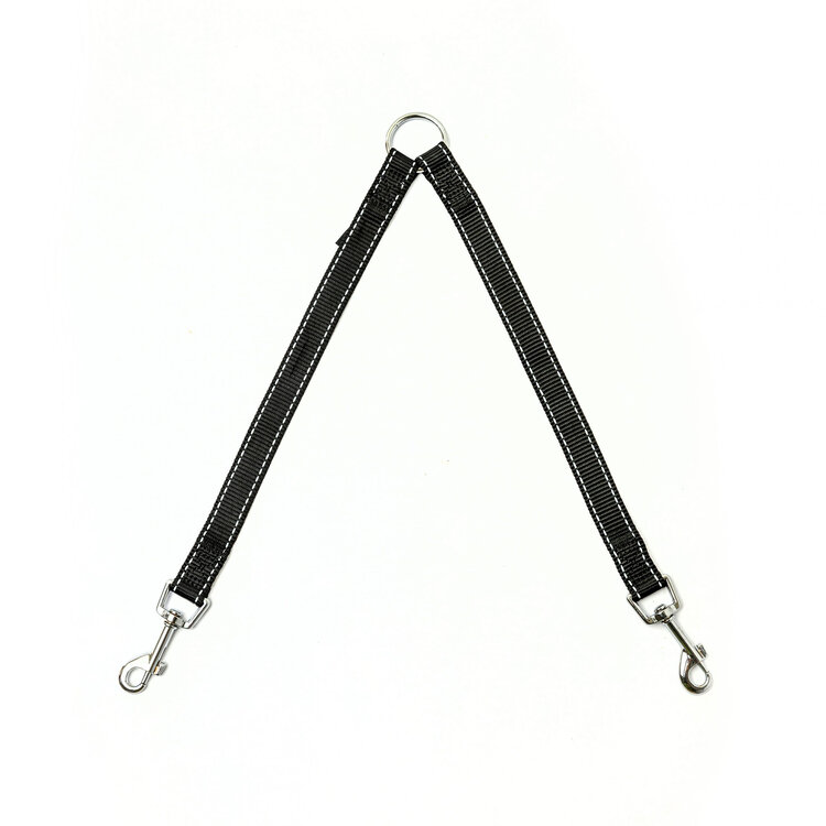 Bark Appeal Bark Appeal Black Reflective Two-Way Walking Lead