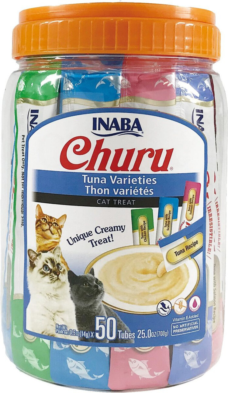 Inaba Inaba Churu Purée - Tuna Varieties Cat Treats