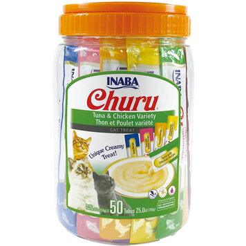 Inaba Inaba Churu Purée - Tuna & Chicken Varieties Cat Treats