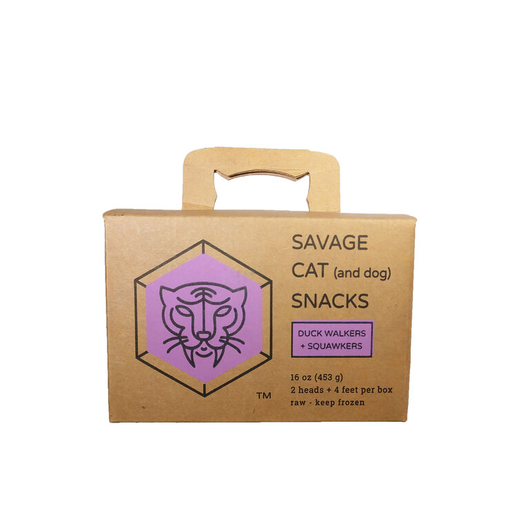 Savage Cat Food Savage Cat (and Dog) Snacks - Duck Walkers & Squawkers