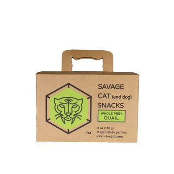 Savage Cat Food Savage Cat (and Dog) Snacks - Whole Prey Quail