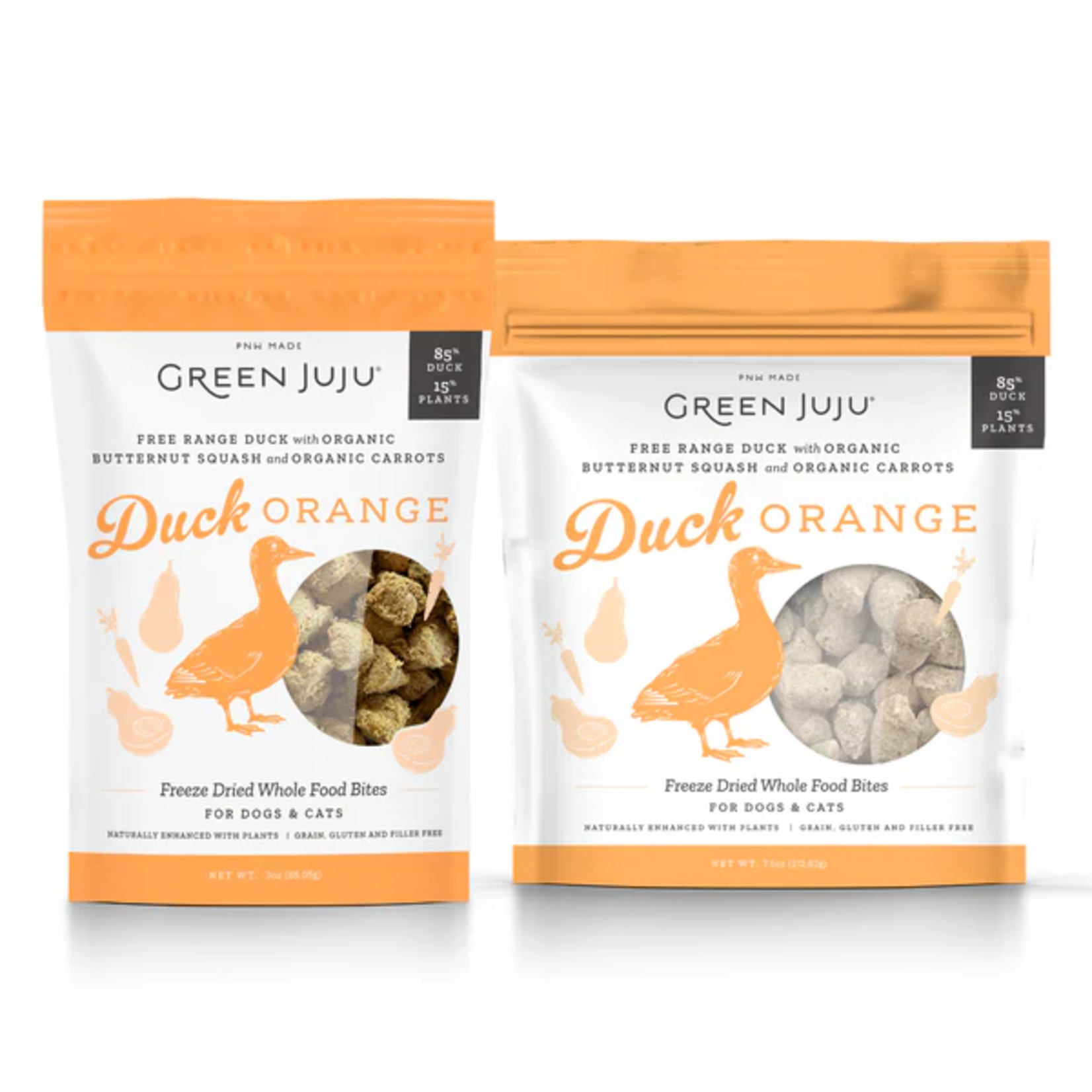 Green Juju Green Juju Freeze Dried Whole Food Bites - Duck Orange