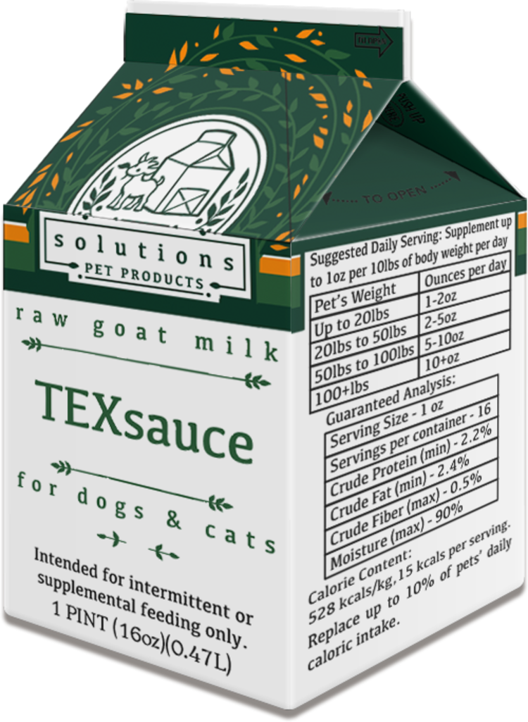 Solutions Pet Products Solutions Pet Products Raw Goat Milk - TEXsauce