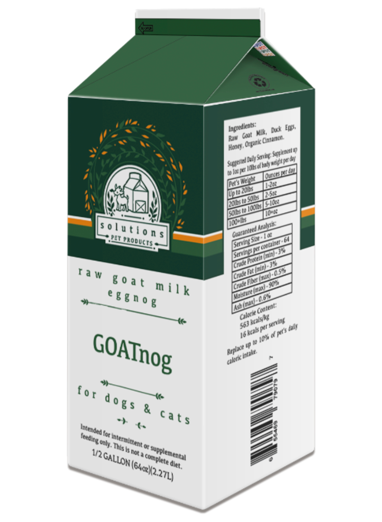 Solutions Pet Products Solutions Pet Products Raw Goat Milk Eggnog - GOATnog