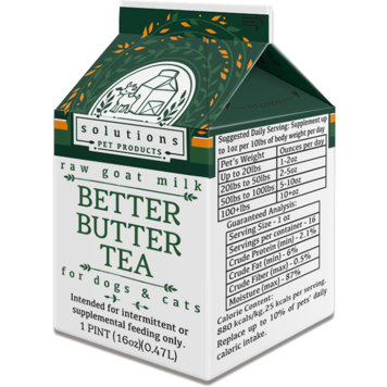 Solutions Pet Products Solutions Pet Products Raw Goat Milk - Better Butter Goat Milk Tea