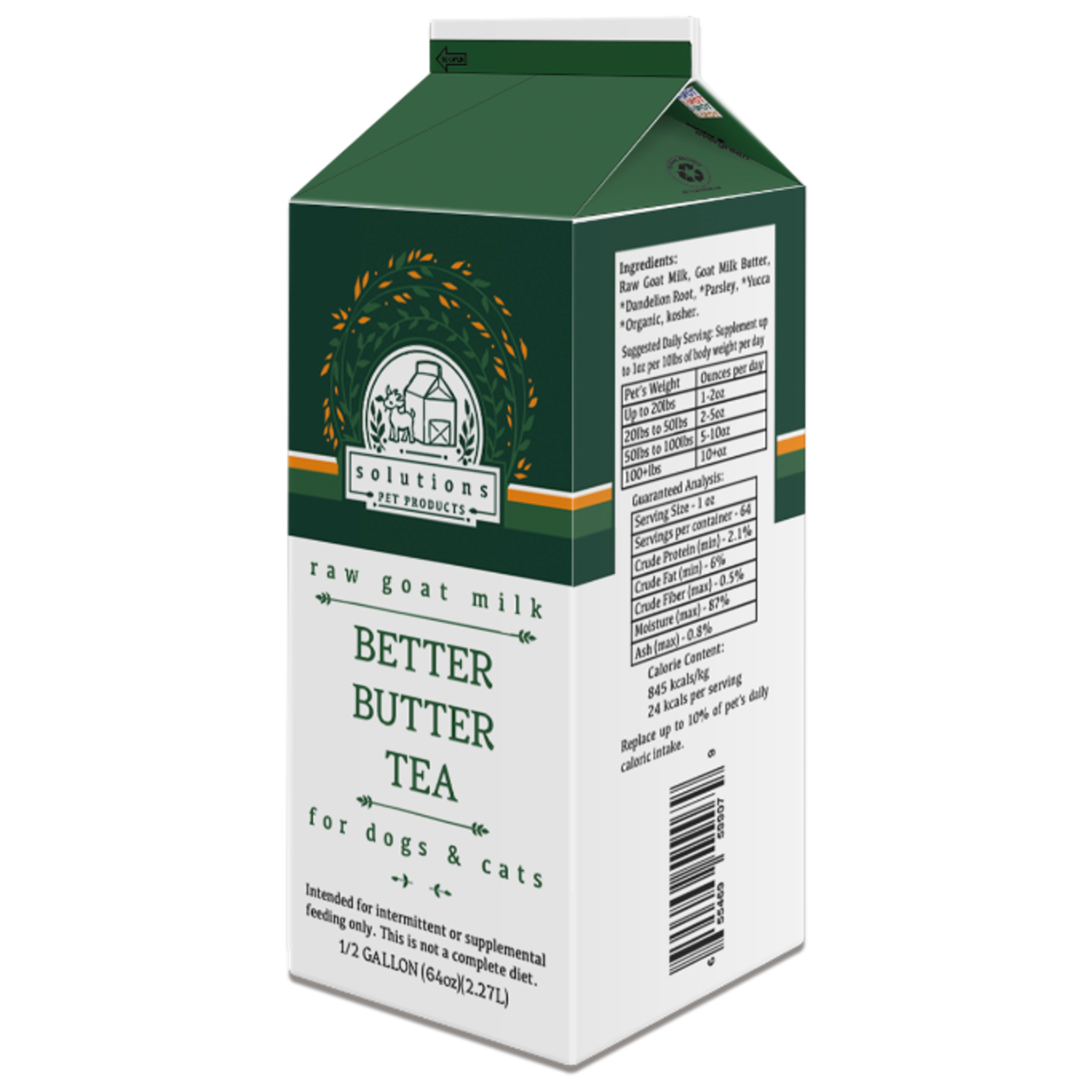 Solutions Pet Products Solutions Pet Products Raw Goat Milk - Better Butter Tea