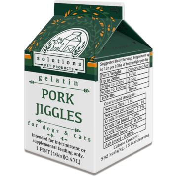 Solutions Pet Products Solutions Pet Products Gelatin - Pork Jiggles