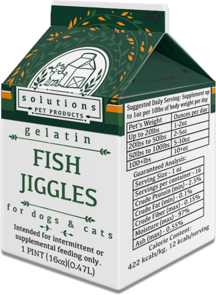 Solutions Pet Products Solutions Pet Products Gelatin - Fish Jiggles