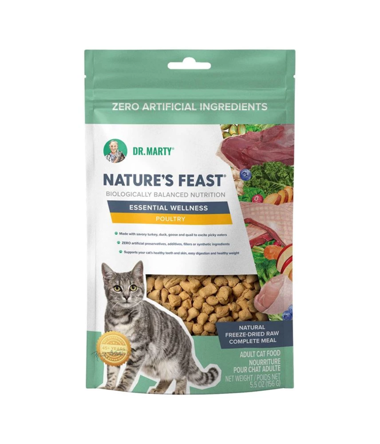 Dr. Marty Dr. Marty Nature's Feast - Freeze-Dried Raw Essential Wellness Poultry Cat Food