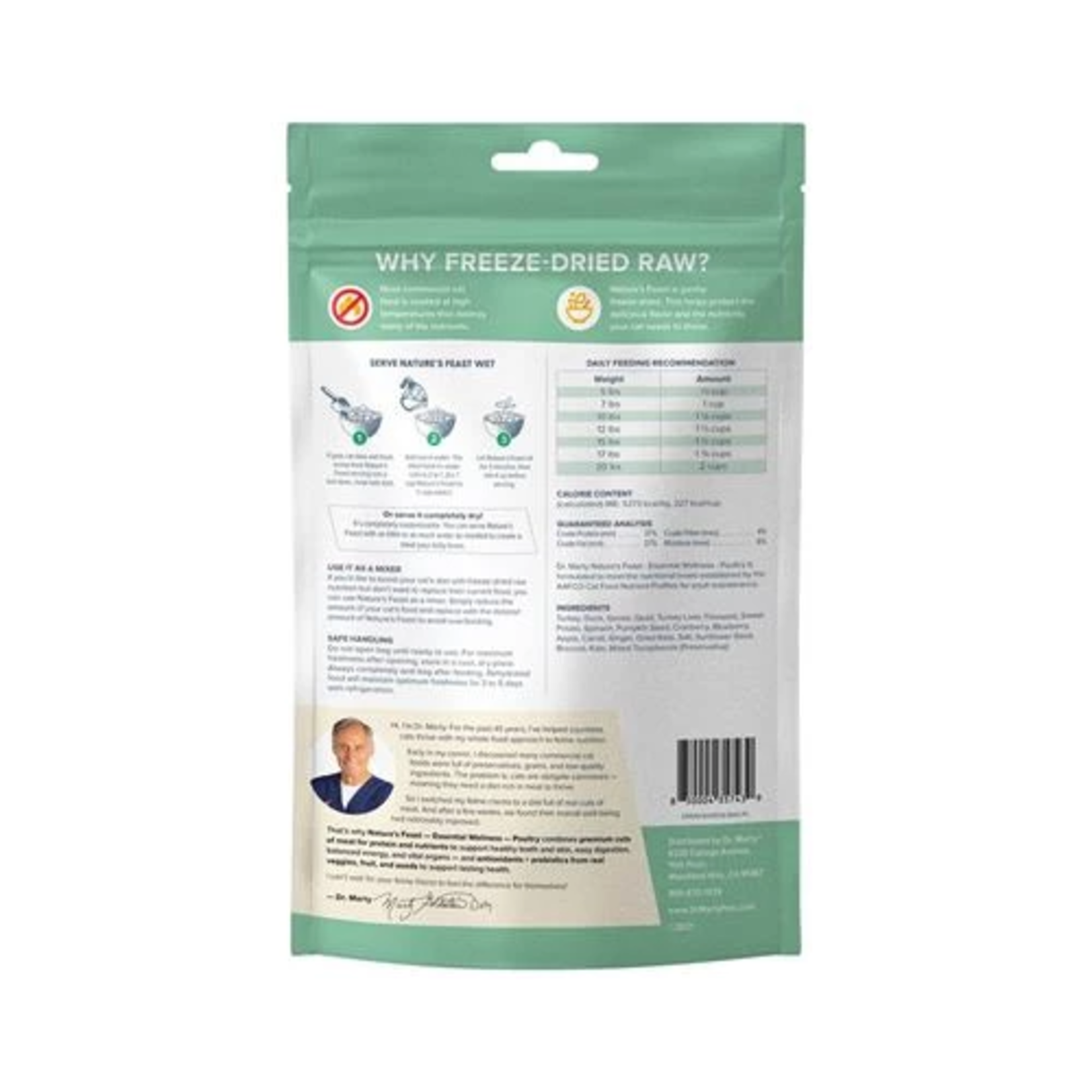 Dr. Marty Dr. Marty Nature's Feast - Freeze-Dried Raw Essential Wellness Poultry Cat Food