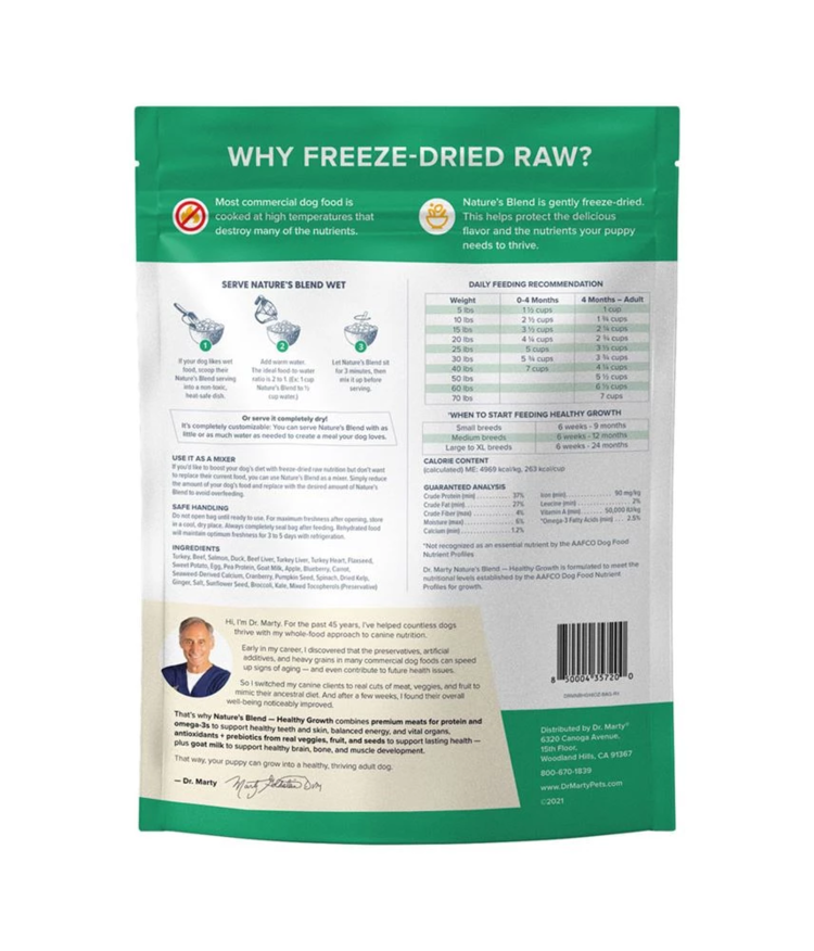 Dr. Marty Dr. Marty Nature's Blend - Freeze-Dried Raw Healthy Growth Puppy Food