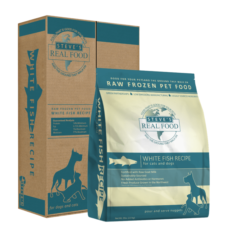 Steve's Real Food Steve's Real Food Raw Frozen Whitefish Nuggets for Dogs & Cats