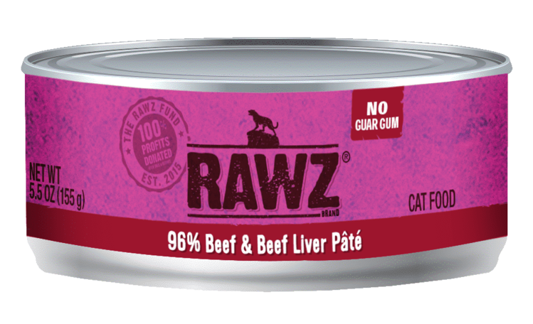 Rawz Natural Pet Food Rawz Natural Pet Food 96% Beef & Beef Liver Liver Pâté Cat Food