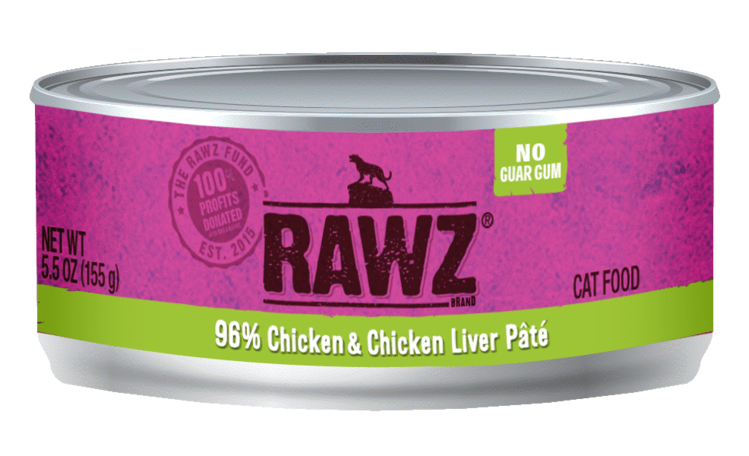 Rawz Natural Pet Food Rawz Natural Pet Food 96% Chicken & Chicken Liver Pâté Cat Food