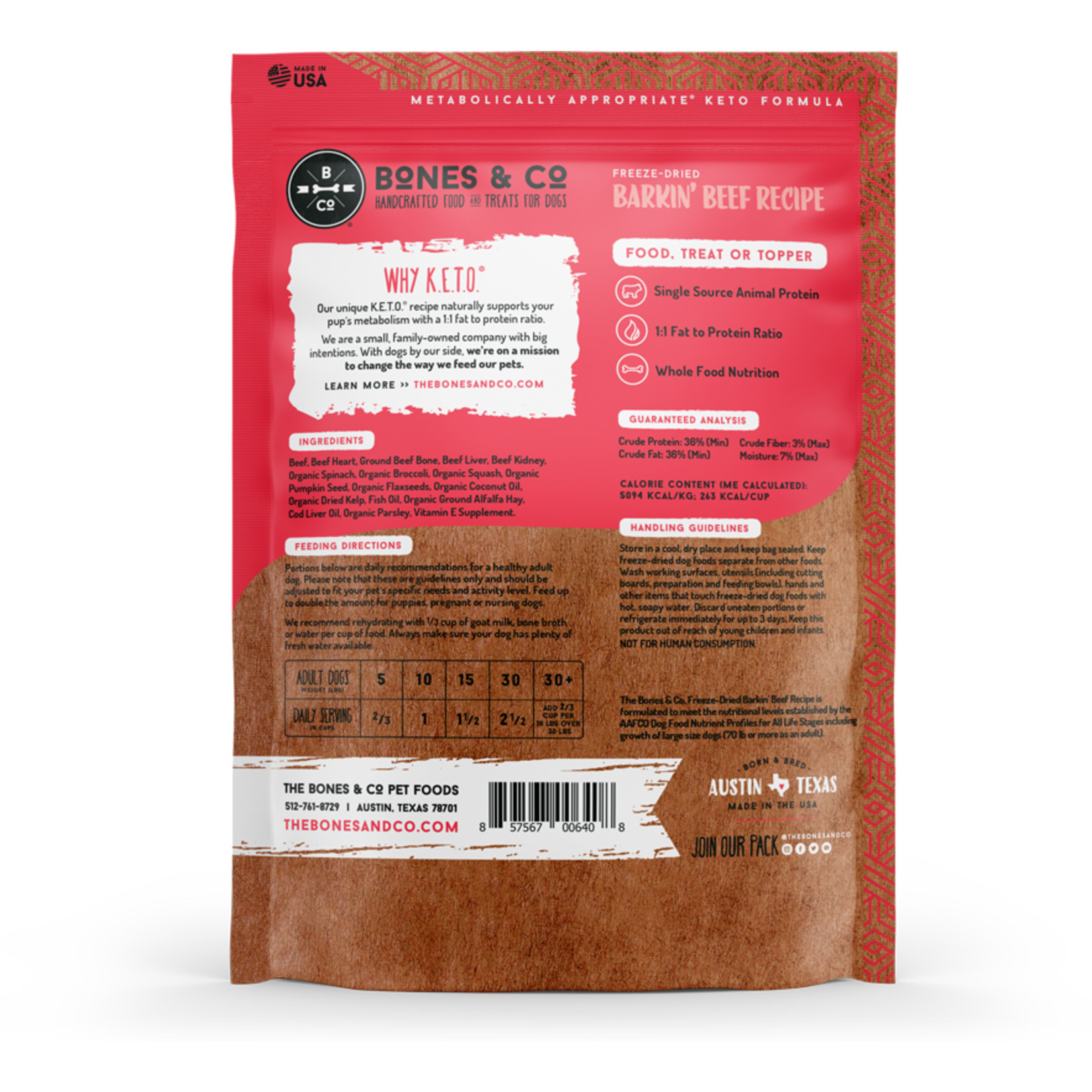 The Bones & Co. The Bones & Co. Freeze-Dried Barkin' Beef Recipe