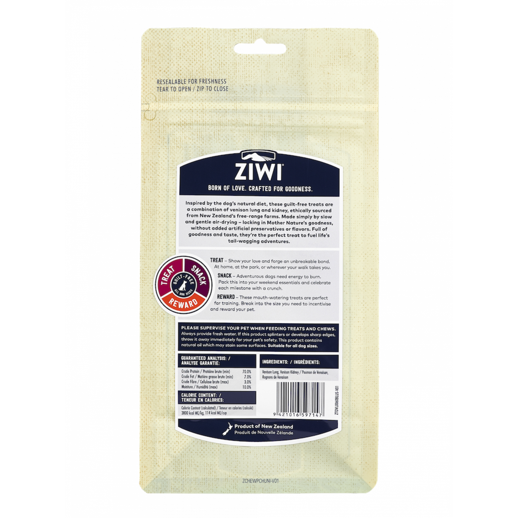 ZIWI Pets Ziwi Peak New Zealand Venison Lung & Kidney
