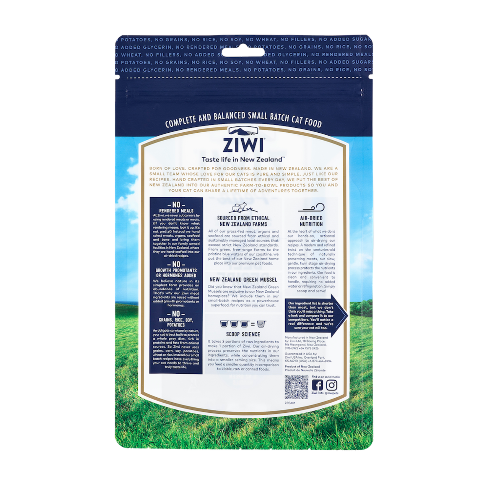 ZIWI Pets ZIWI Peak Original - Gently Air-Dried Beef Recipe for Cats