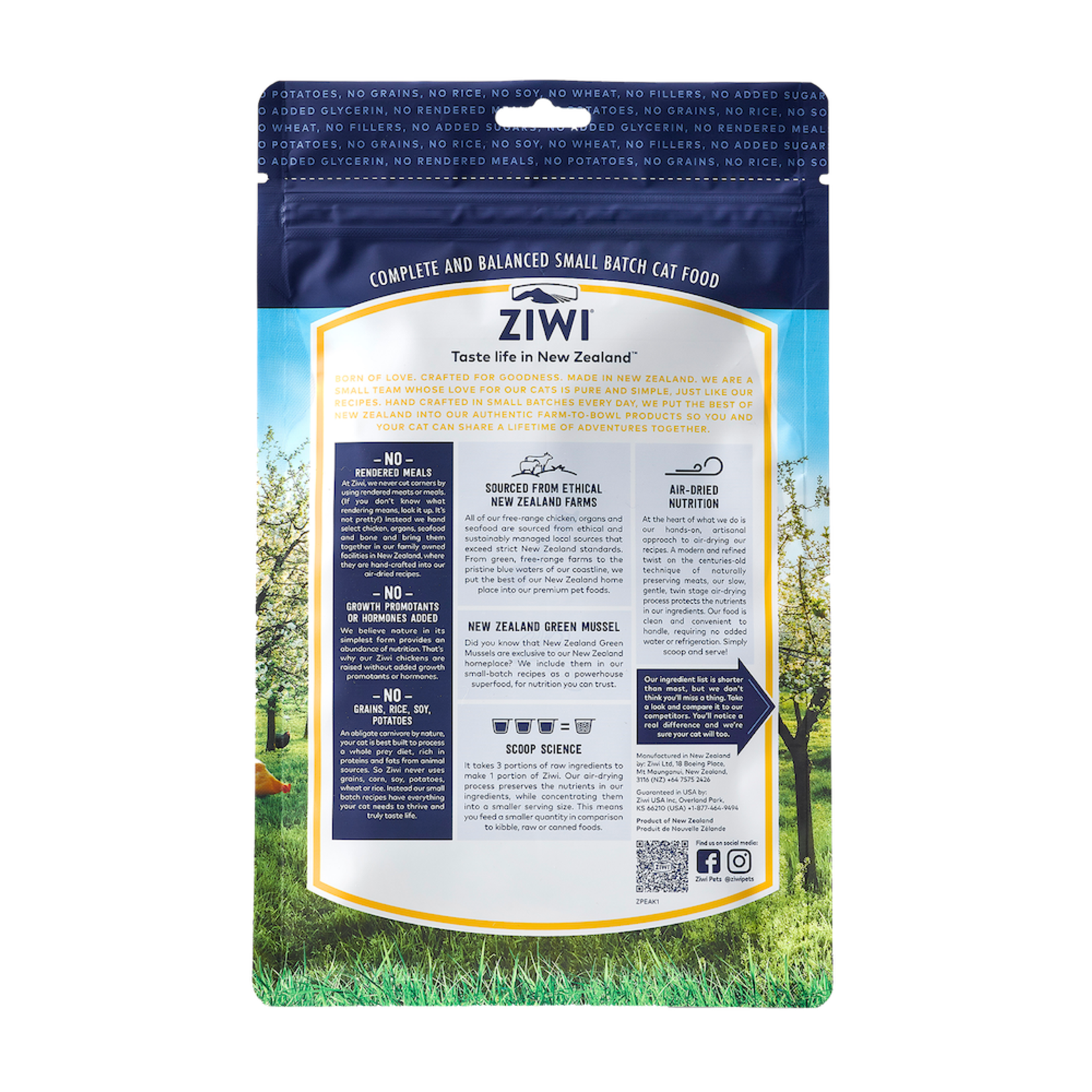 ZIWI Pets ZIWI Peak Original - Gently Air-Dried Chicken Recipe for Cats