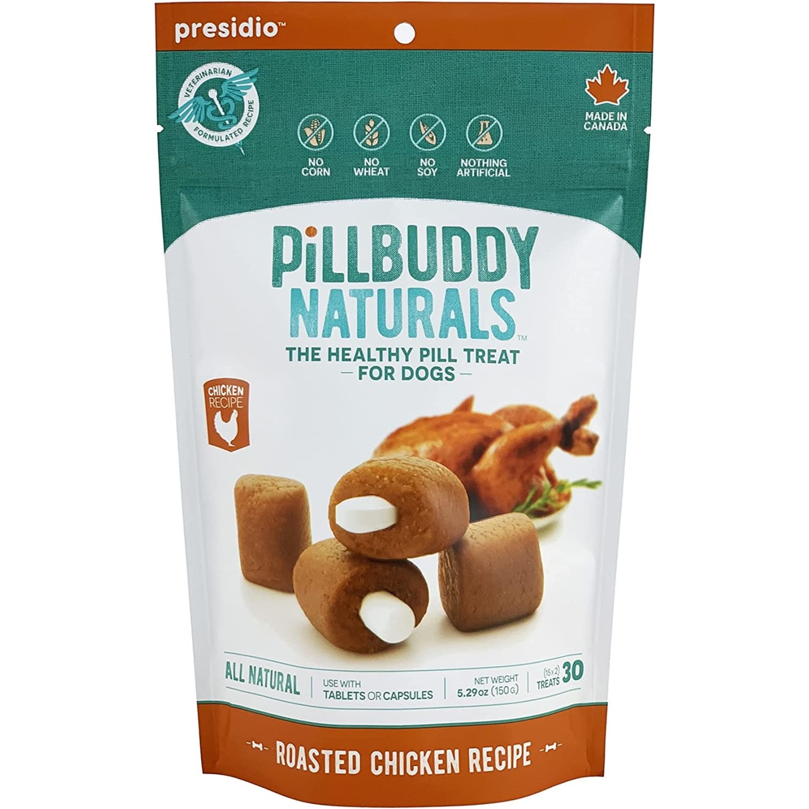 Presidio Natural Pet Co. Presidio PillBuddy Naturals - Roast Chicken
